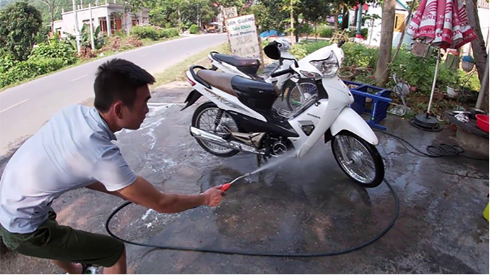 bí quyết để sơn xe máy 50cc luôn bền đẹp