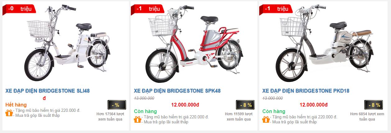 Xe đạp điện chất lượng tốt giá bao nhiêu gia-xe-dap-dien-bridgestone