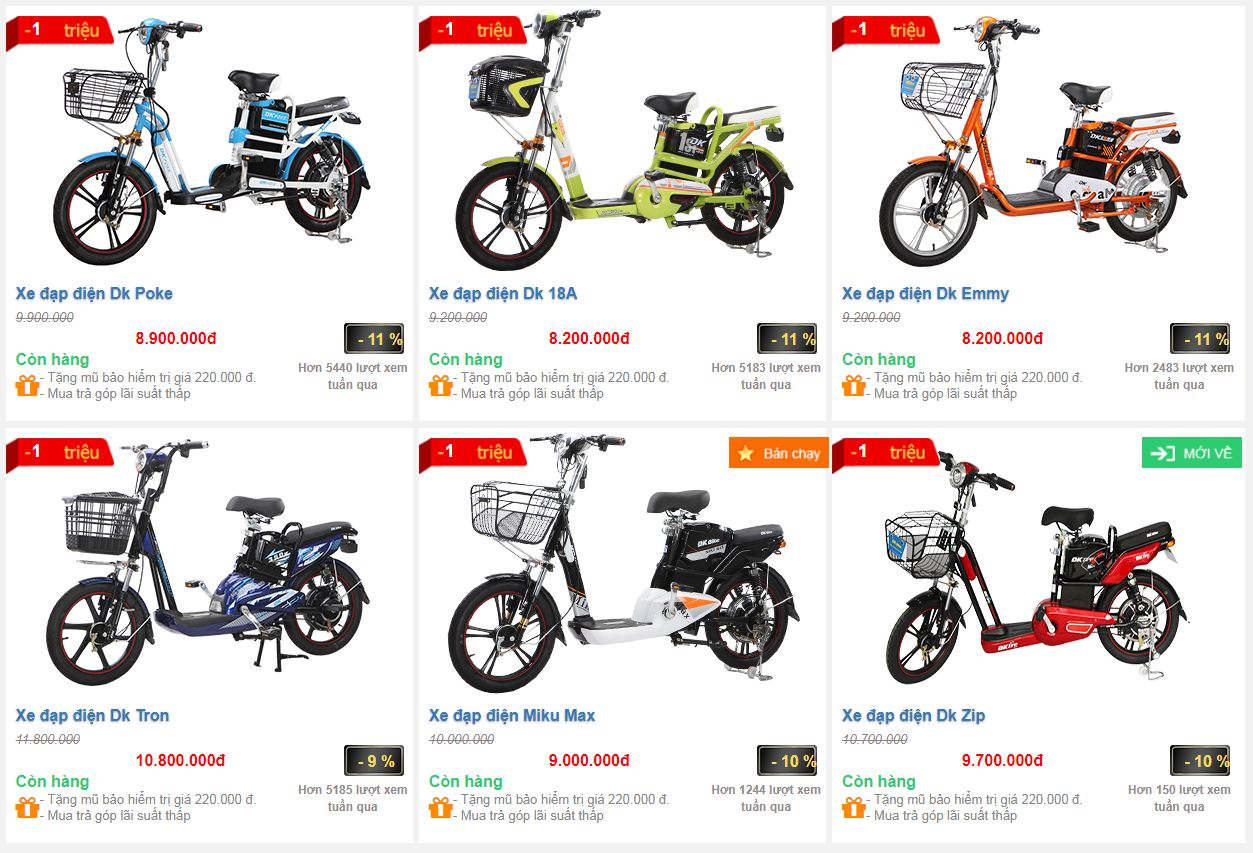 Xe đạp điện chất lượng tốt giá bao nhiêu gia-xe-dap-dien-dkbike