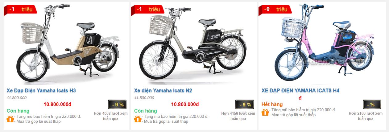 Xe đạp điện chất lượng tốt giá bao nhiêu gia-xe-dap-dien-yamaha