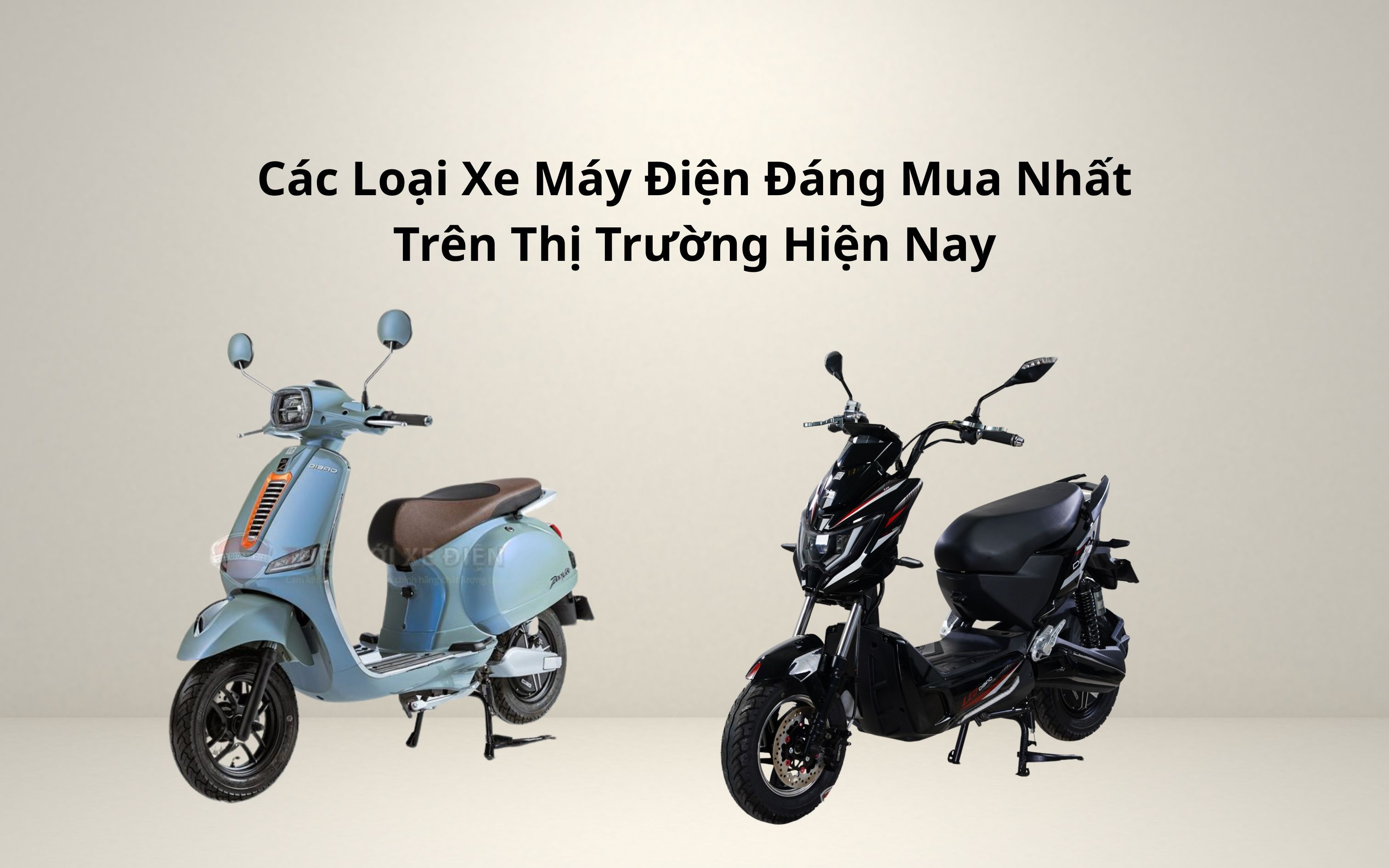 CÁC LOẠI XE MÁY ĐIỆN