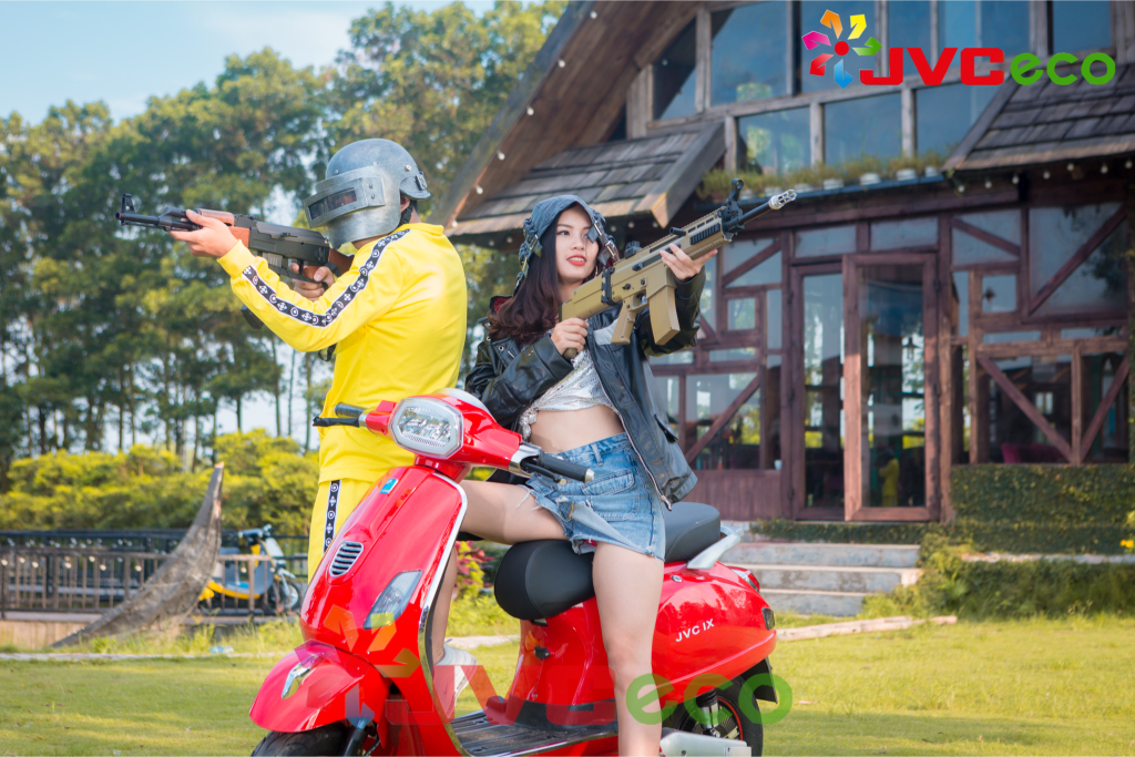 JVC Vespas 2019 đèn vuông - mẫu xe máy điện 